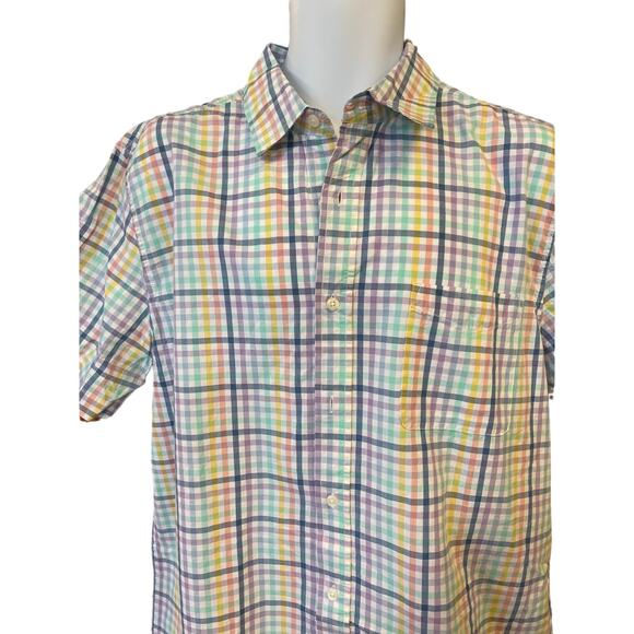 Daddy and Me Dress Shirt SZ Large Multicolor Pastels - Picture 2 of 4